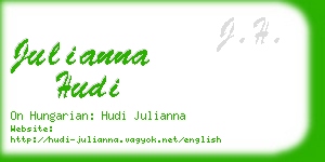 julianna hudi business card